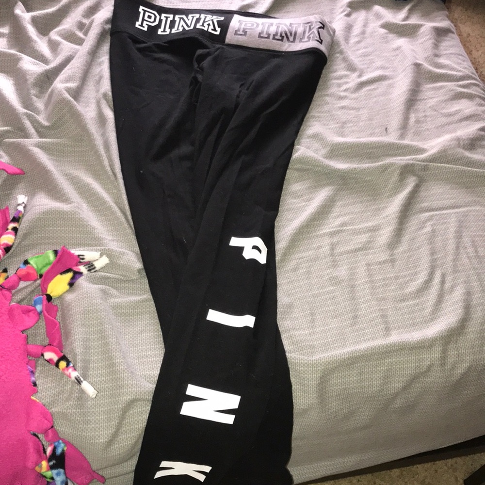 PINK leggings, never worn, size M